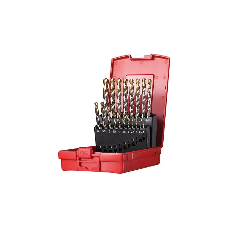 Spiralbohrer-Satz A002 HSS DIN 338 N TiN-Tip DORMER 51-teilig (1-6 mm)