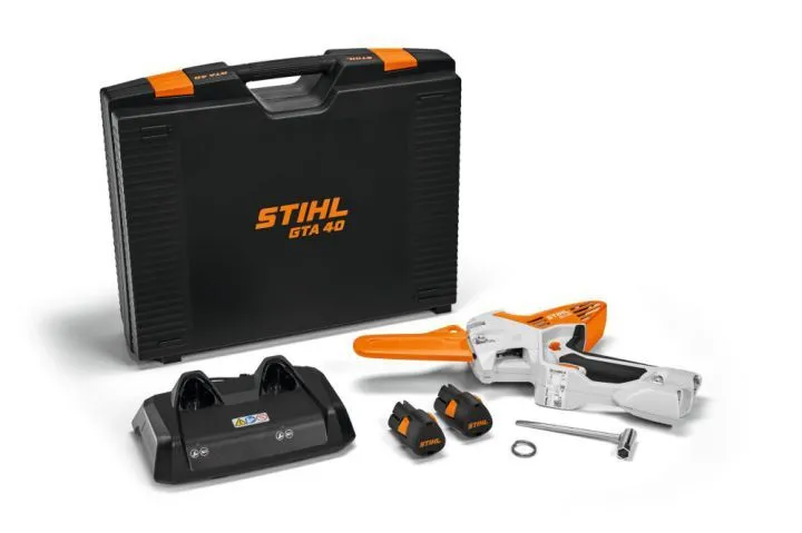 STIHL Akku Gehölzschneider GTA 40 Set mit 2 x AS 2 und AL 5-2 und Koffer