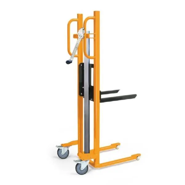 Taurolifter Materialheber mit Gabelaufnahme TPE Bereifung 4 Wegefahrwerk 150 kg Last