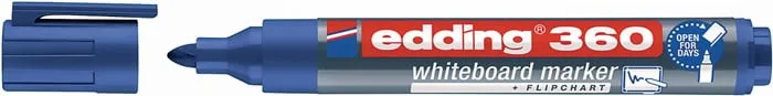 Whiteboardmarker 360 blau Strich-B.1,5-3mm Rundspitze VE: 10St.