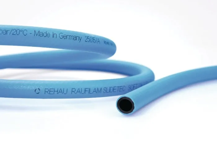 PVC Industrieschlauch Raufilam Slidetec soft ID 12,7mm AD 18,7mm L.50m blau Rl.