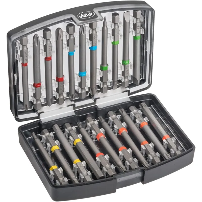 Vigor V6068 Bit Box 75 mm Bits, 22 Tlg.