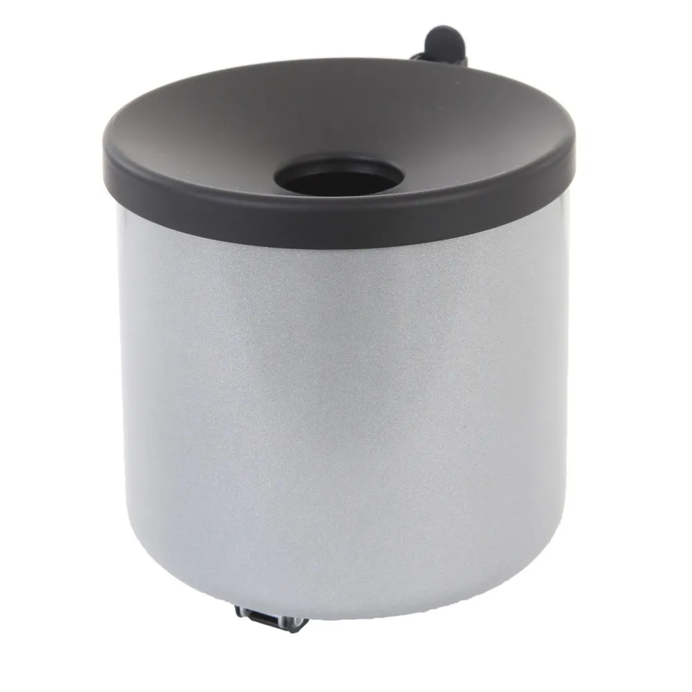 Wandaschenbecher, selbstlöschend, Stahl, aluminiumgrau, schwarz