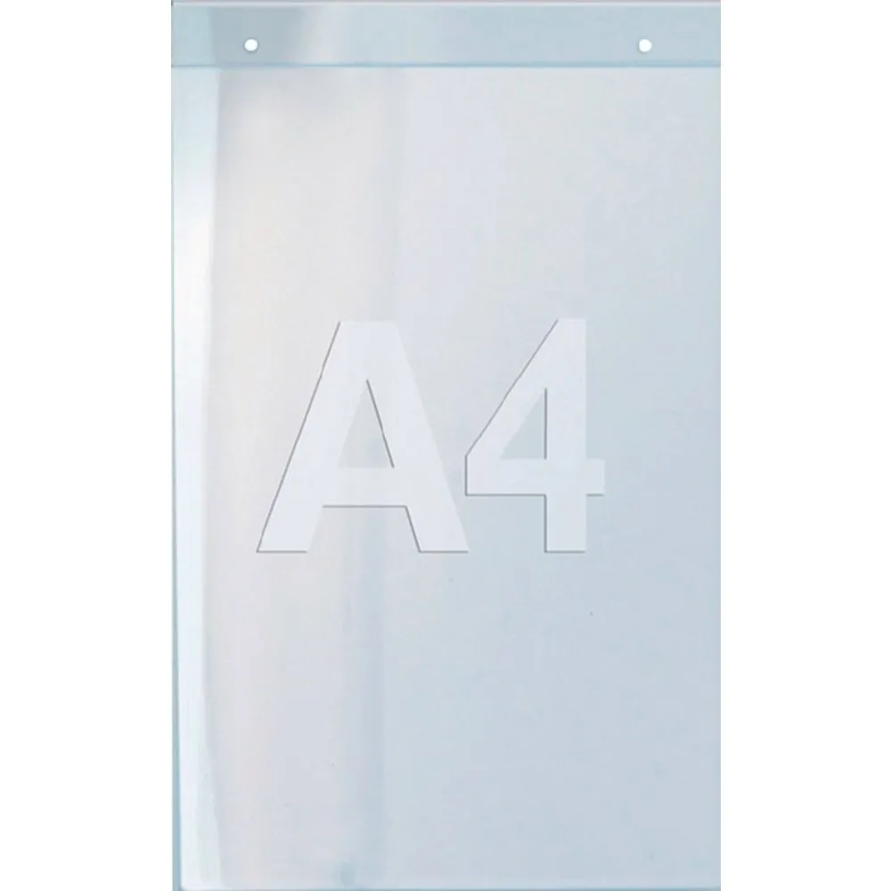 Wandprospekthalter, Acryl transparent, DIN A4 hoch