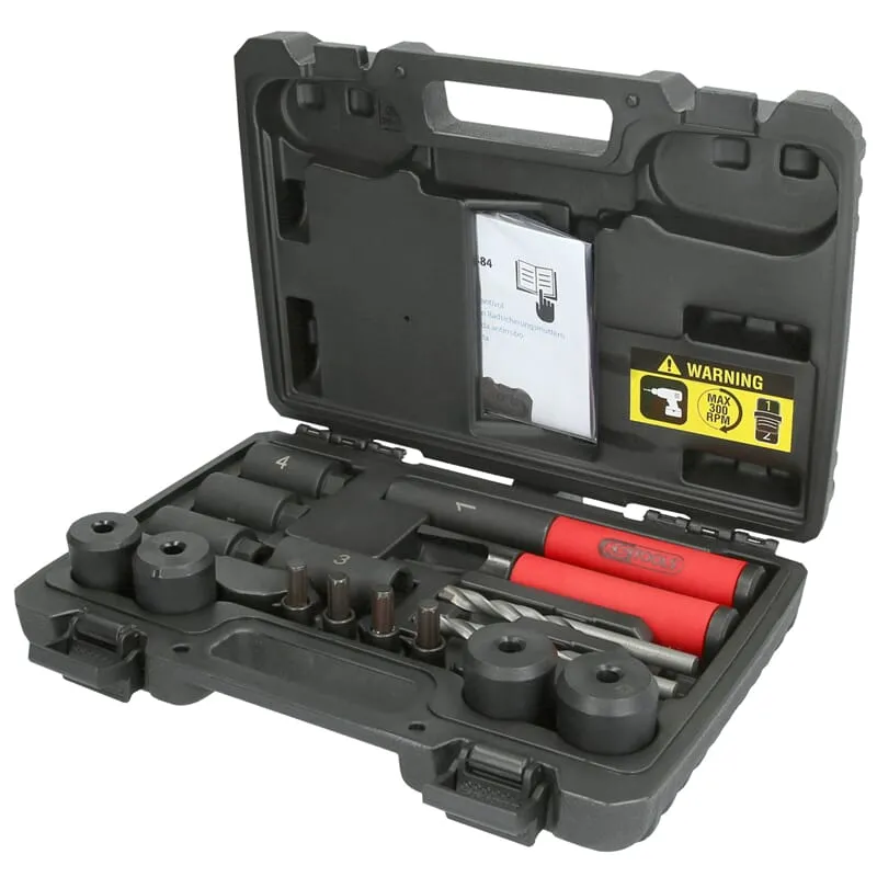 KS-Tools 913.1484 Felgenschloss-Ausbohr-Satz 16tlg