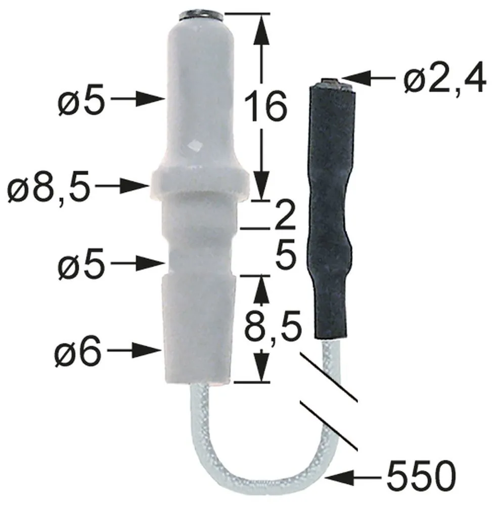 Zündelektrode für RM-Gastro SPT90GL, Cookmax 111003, 111002, 112003