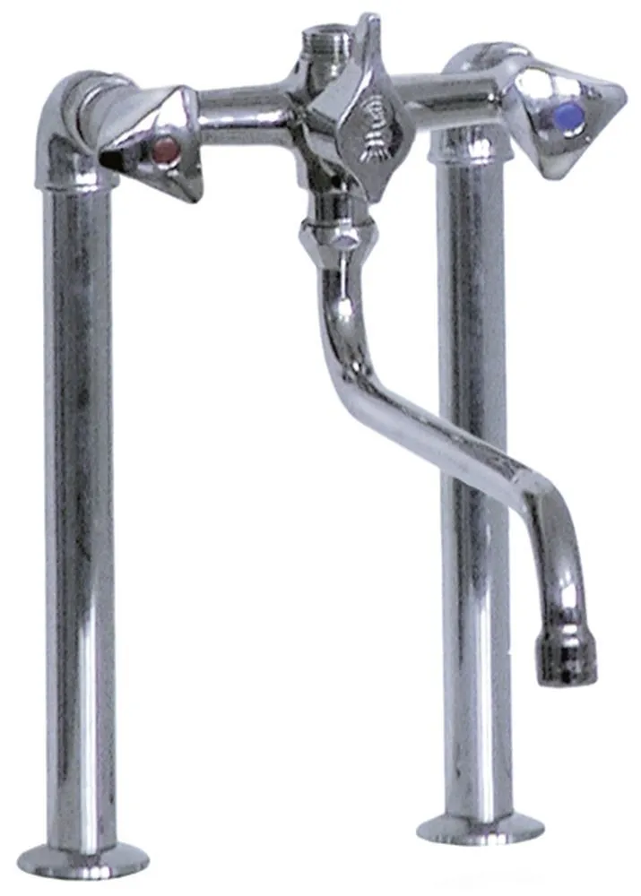 Zweilochmischbatterie mit Auslauf