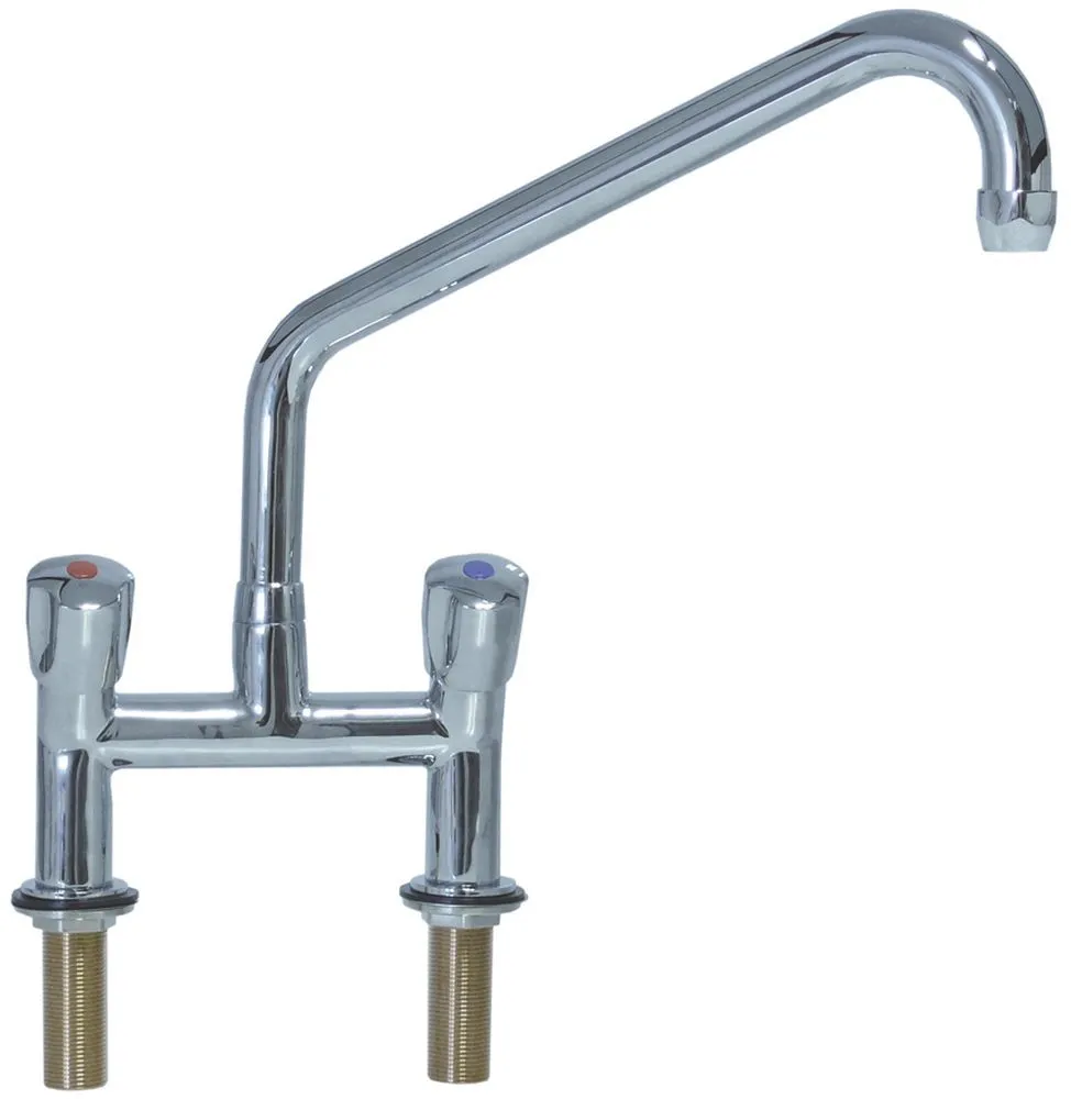 Zweilochmischbatterie Ausladung 300mm 260mm Metallhaubengriff