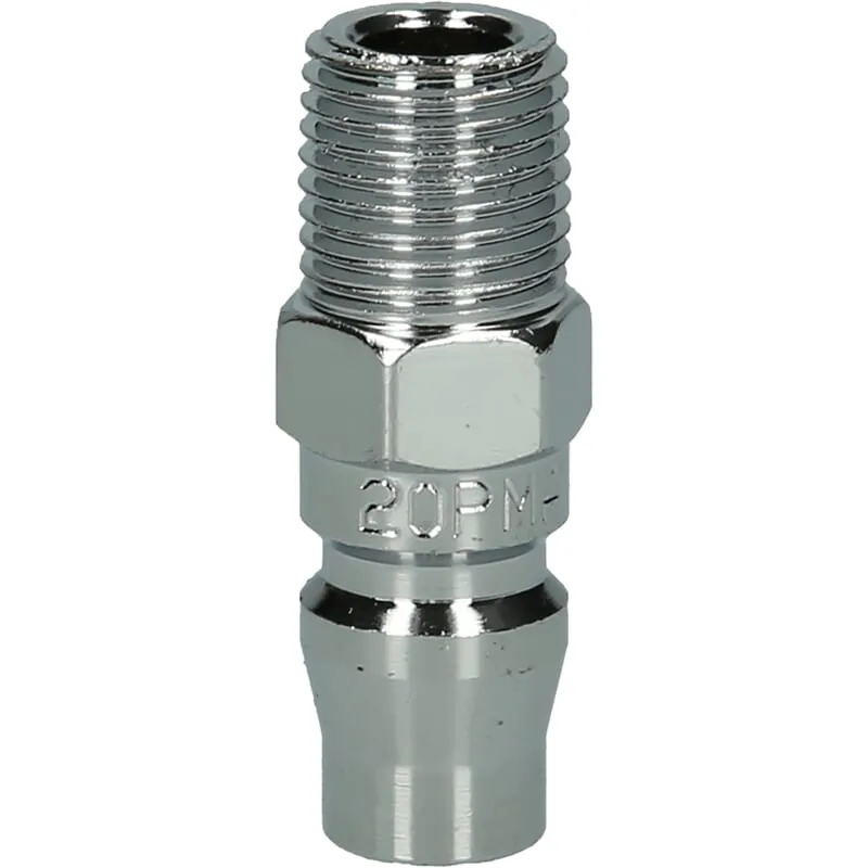 KS-Tools 999.9089 Metall-Stecknippel, 1/4"AG, Asie